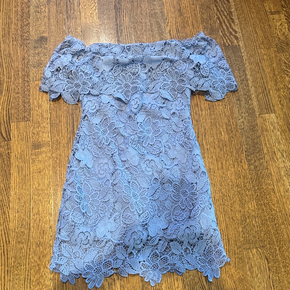 Just Me Blue Lace Trim Garment